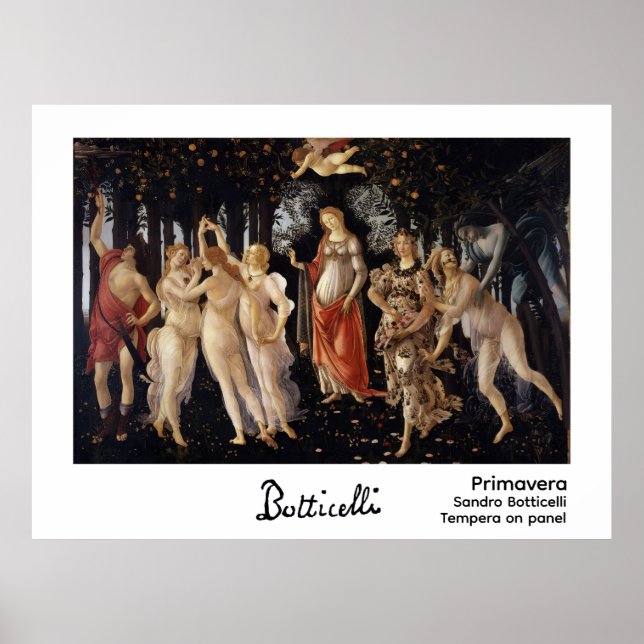 Poster Primavera de Botticelli (Devant)