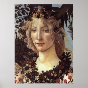 Poster Primavera (détail-Flora, déesse du printemp
