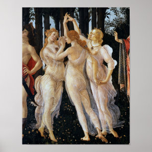 Poster Primavera (détail), Sandro Botticelli, 1482