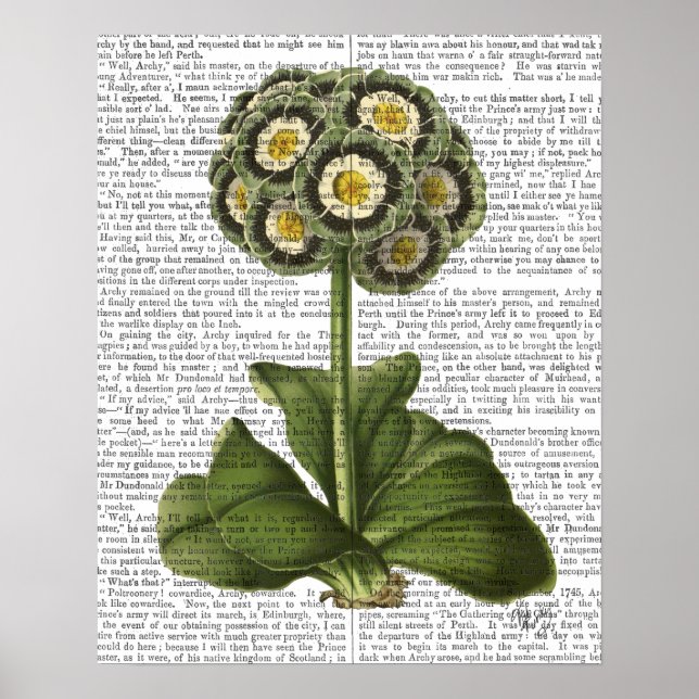 Poster Primula Auraria Bleu (Devant)