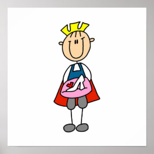 Poster Prince Avec Chaussure En Verre