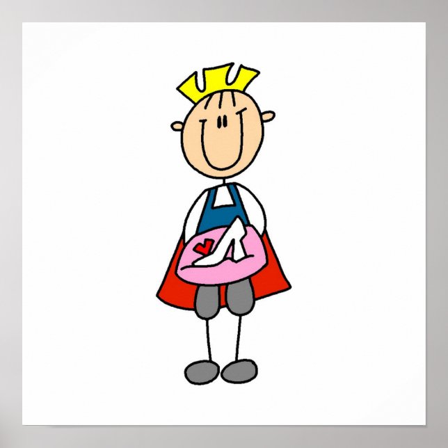 Poster Prince Avec Chaussure En Verre (Devant)