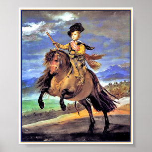 Poster Prince Baltasar Carlos à cheval
