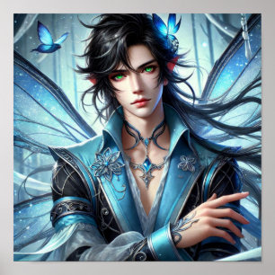 Poster Prince enchanté aux yeux d'émeraude