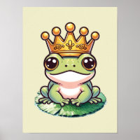 Prince Grenouille en Couronne d'Or Chambre de Nurs