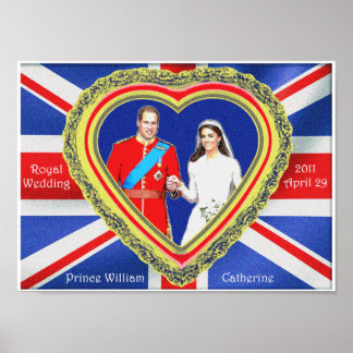 Poster Prince William et Catherine Royal Mariage