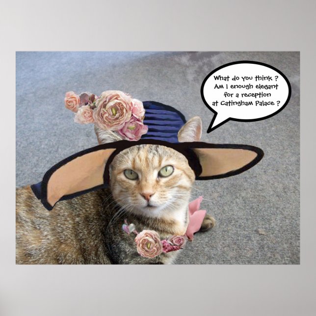 POSTER PRINCESS TATUS /ELEGANT CAT, GRAND DIVA CASQUETTE  (Devant)