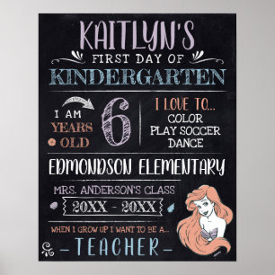 Poster Princesse Ariel Premier ou Dernier jour de l'éco