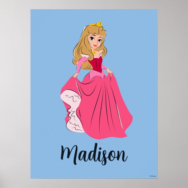 Poster Princesse Aurora Plutôt en rose (Devant)