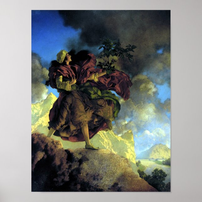Poster Princesse avec un arbre à chanter par Maxfield Par (Devant)