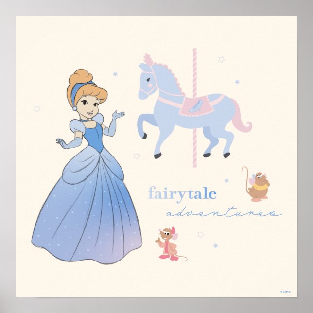 Poster Princesse Cendrillon | Fairytale Adventures (Devant)