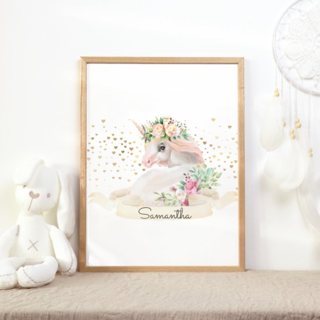 Poster Princesse de créature magique Licorne Fille Nurser (Créateur téléchargé)
