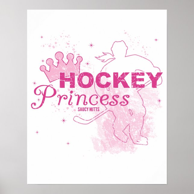 Poster Princesse de hockey (Devant)