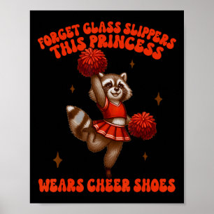 Poster Princesse de la Cheerleading portant des chaussure