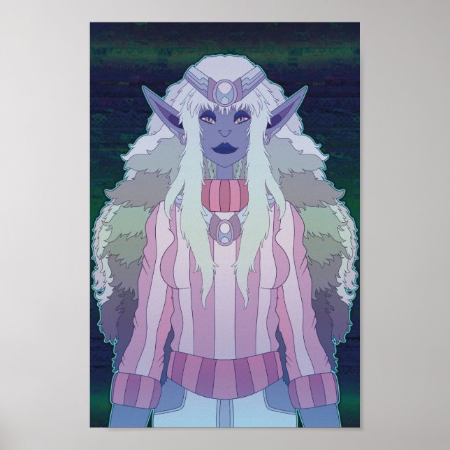 Poster Princesse elfe (Devant)