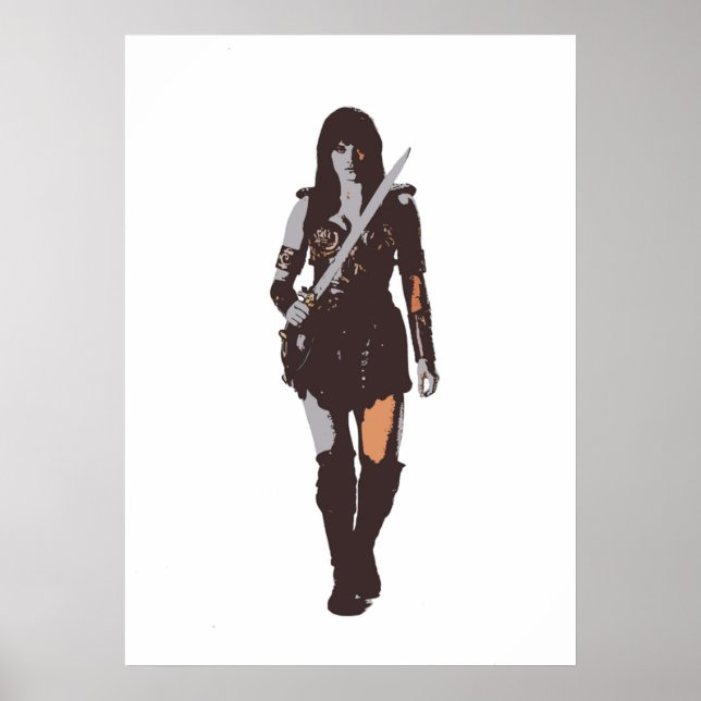 Poster princesse guerrière Xena (Devant)
