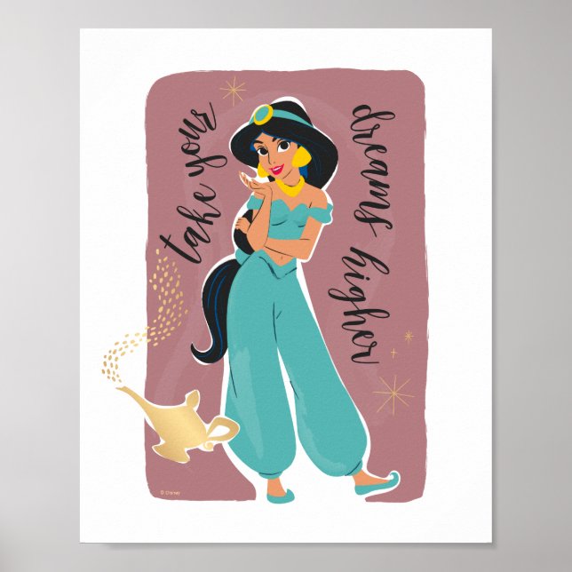 Poster Princesse Jasmine - Prenez vos rêves plus haut (Devant)