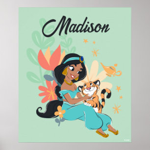 Poster Princesse Jasmine & Rajah - Moments magiques