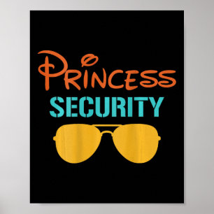 Poster Princesse Papa Sécurité Halloween Hommes Correspon