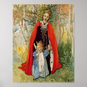 Poster Princesse Spring Mère et fille