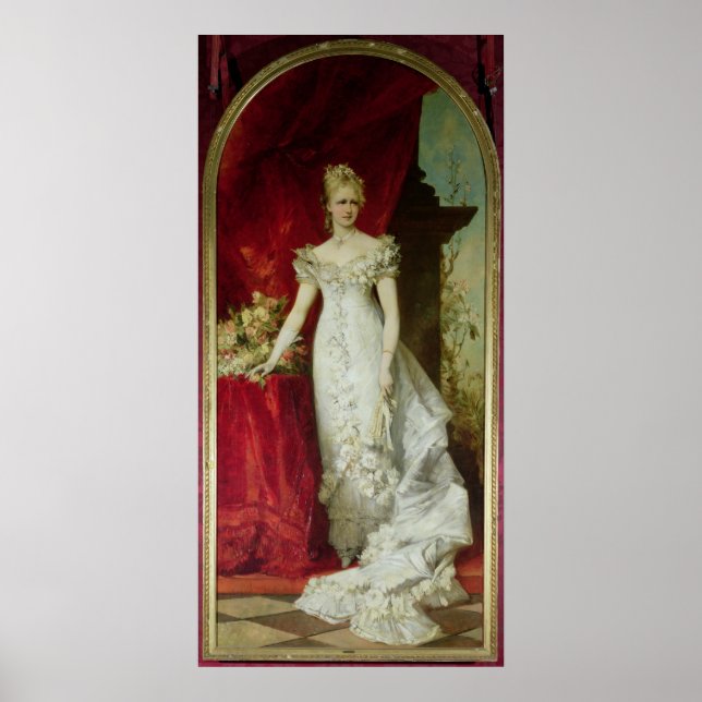 Poster Princesse Stéphanie de Belgique (Devant)