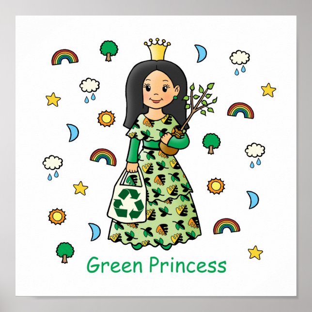 Poster Princesse verte (Devant)