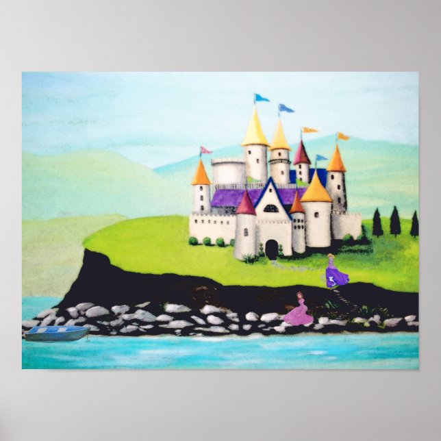 Poster Princesses et Château (Devant)