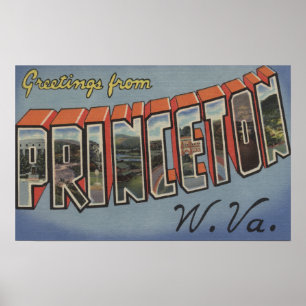 Poster Princeton, la Virginie Occidentale - grandes