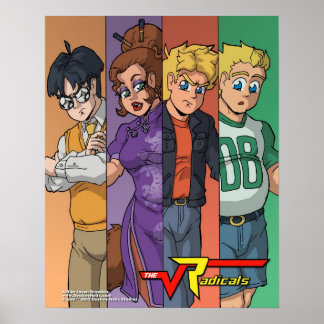 Poster principal des radicaux "Colour Bars" 16x20