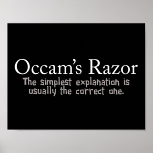 Poster Principe de Razor d'Occam