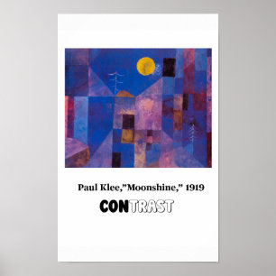 Poster Principes de l'art - Contraste, Paul Klee