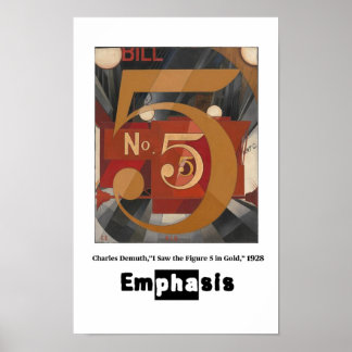 Poster Principes de l'art - Emphase, Charles Demuth