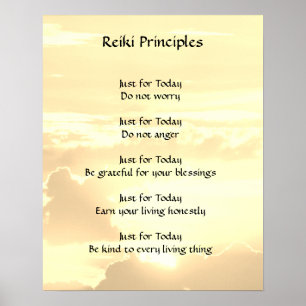 Poster Principes de Reiki
