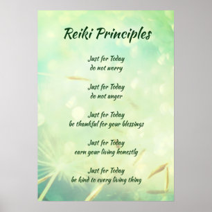 Poster Principes de Reiki
