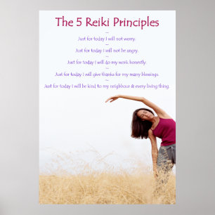Poster Principes de Reiki avec Yogini