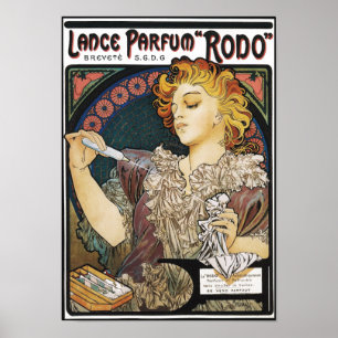 Poster/Print:  Alphonse Mucha-Lance Parfum "Rodo" Poster
