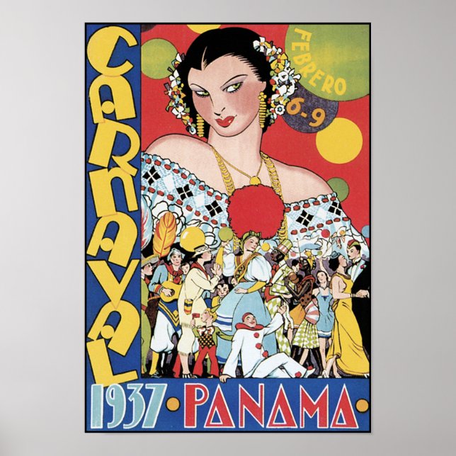 Poster/Print: Carnival 1937 Panama Poster (Front)