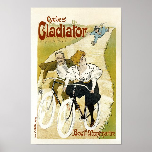 Poster/Print: Cycles Gladiator - Vintage Bicycles Poster (Front)