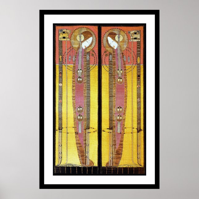 Poster Print:  Embroidered Panels (Front)