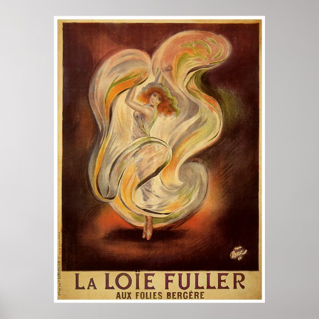 Poster Print: Folies Bergere La Loie Fuller (Front)