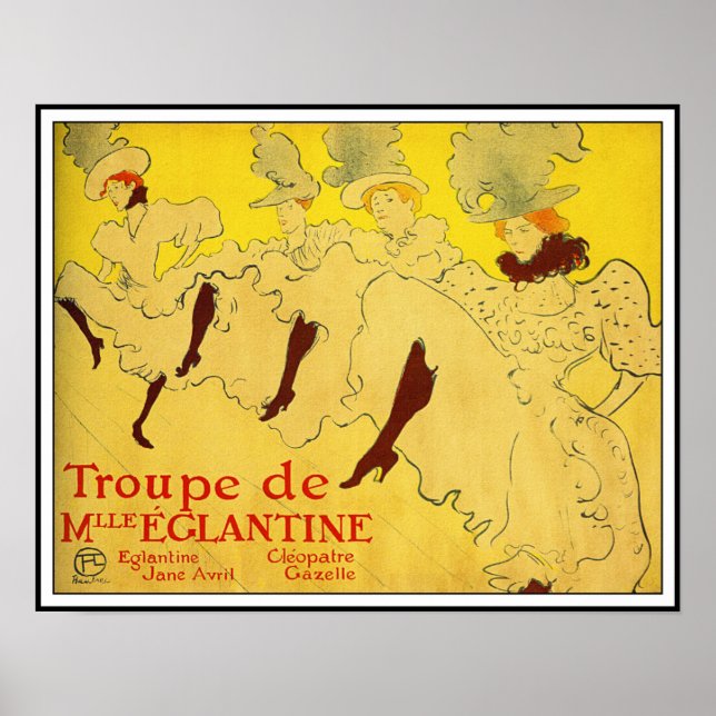 Poster/Print: Lautrec - Troupe de Mlle Eglantine Poster (Front)