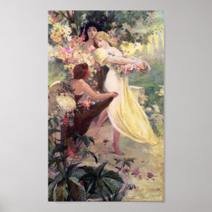 Poster Print: Mucha - Spirit of Spring