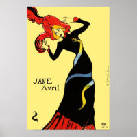 Poster/Print: Toulouse Lautrec - Jane Avril