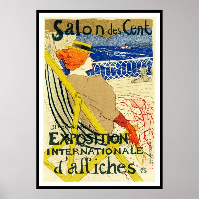 Poster Print: Toulouse Lautrec  - Salon des Cent (Front)