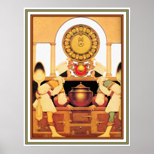 Poster/Print: Two Pastry Cooks - Maxfield Parrish Poster
