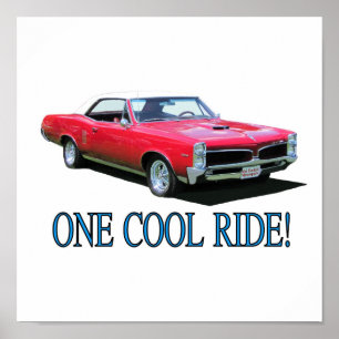 Poster Print with "One Cool Ride!"