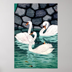 Poster Printemps À La Moat Kasamatsu Shiro 1957