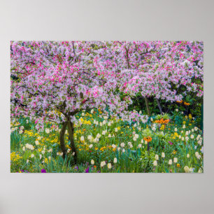 Poster Printemps dans le jardin de Claude Monet
