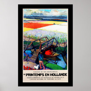 Poster Printemps dans le ~ Spingtime de Hollande