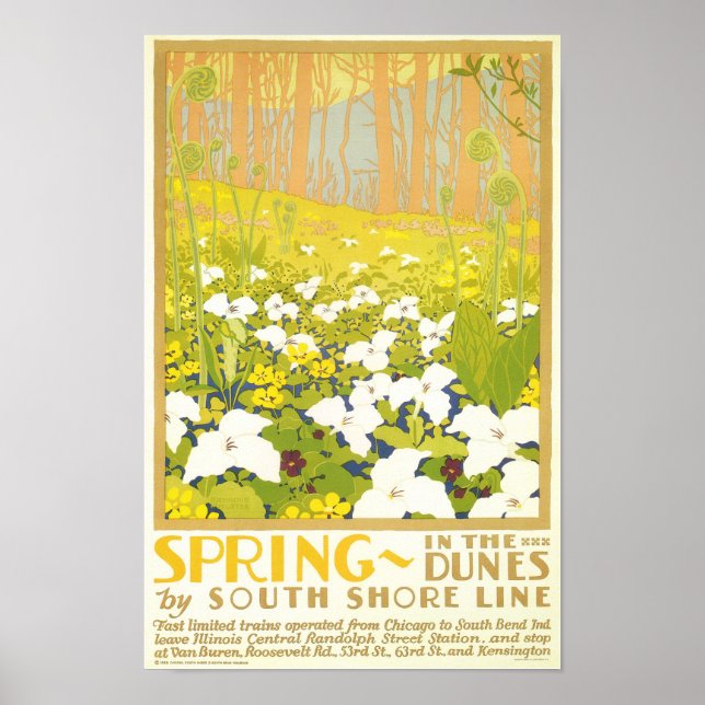 Poster Printemps - Dans Les Dunes (Devant)